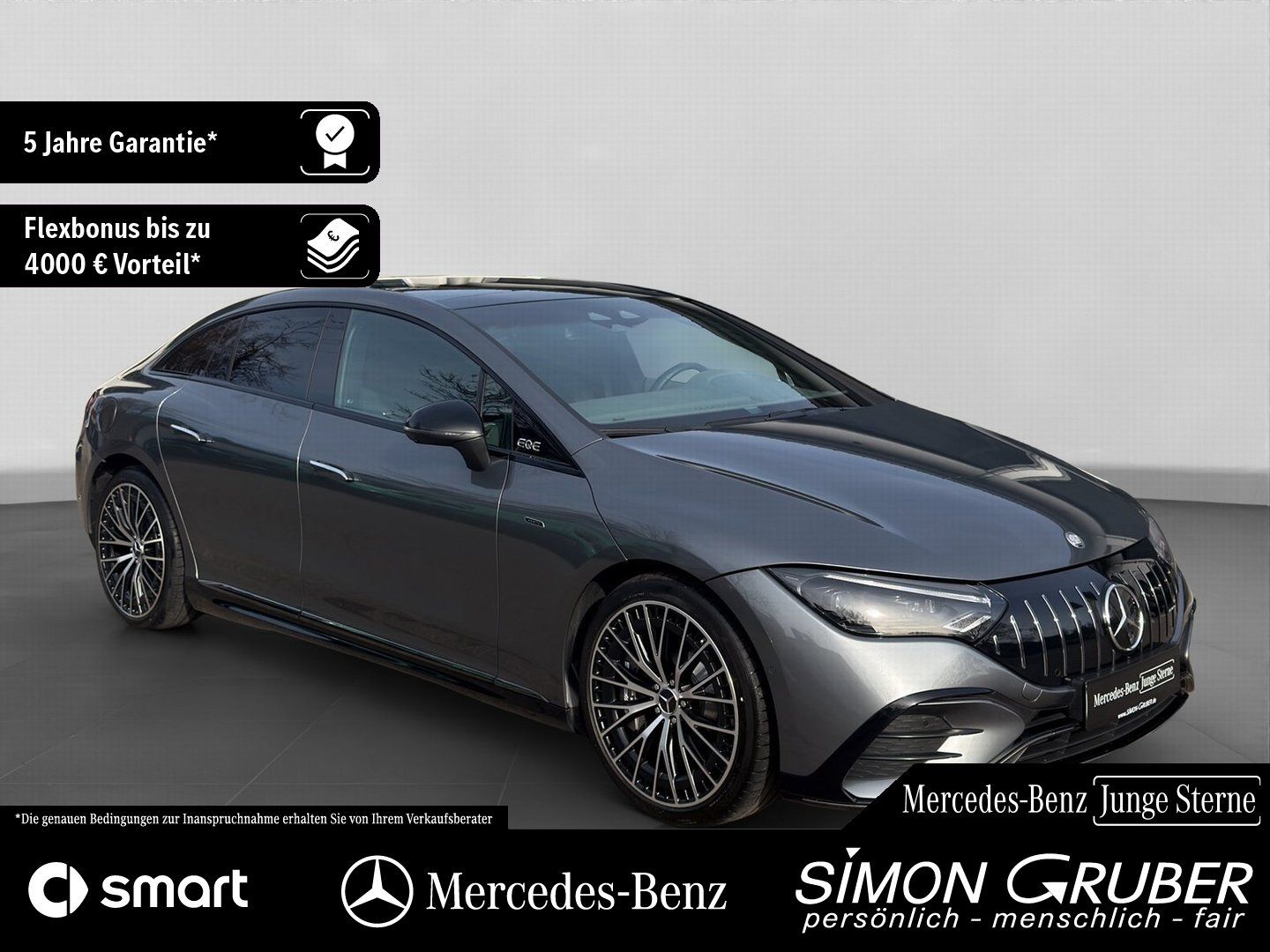 Fahrzeugabbildung Mercedes-Benz EQE 43 4M AMG Pano Hyper Airmatic Digi HAL HUD