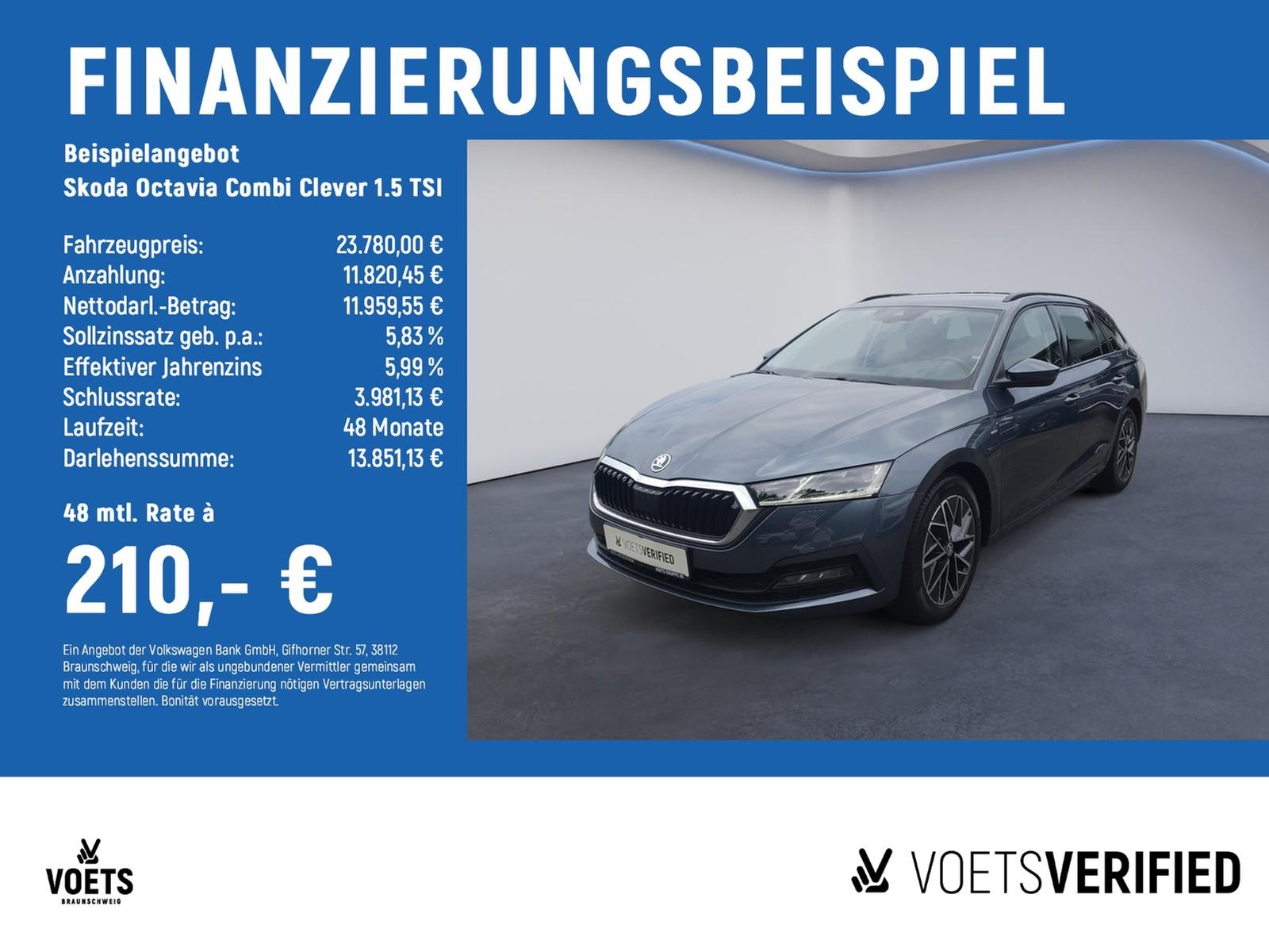 Skoda Octavia Combi Clever 1.5 TSI LED+ NAVI+PDC+ACC