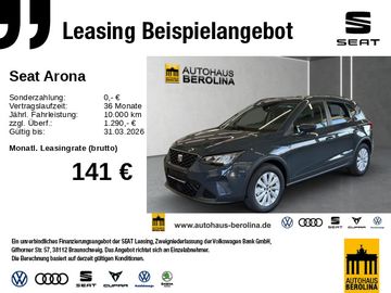 Seat Leasingangebot: Seat Arona 1.0 TSI Road Edition DSG *NAV*GRA*PDC*SHZ*