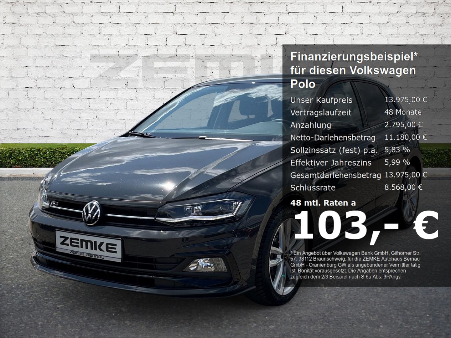Volkswagen Polo 1.0 TSI R-line Sportpaket LED Musikstreamin