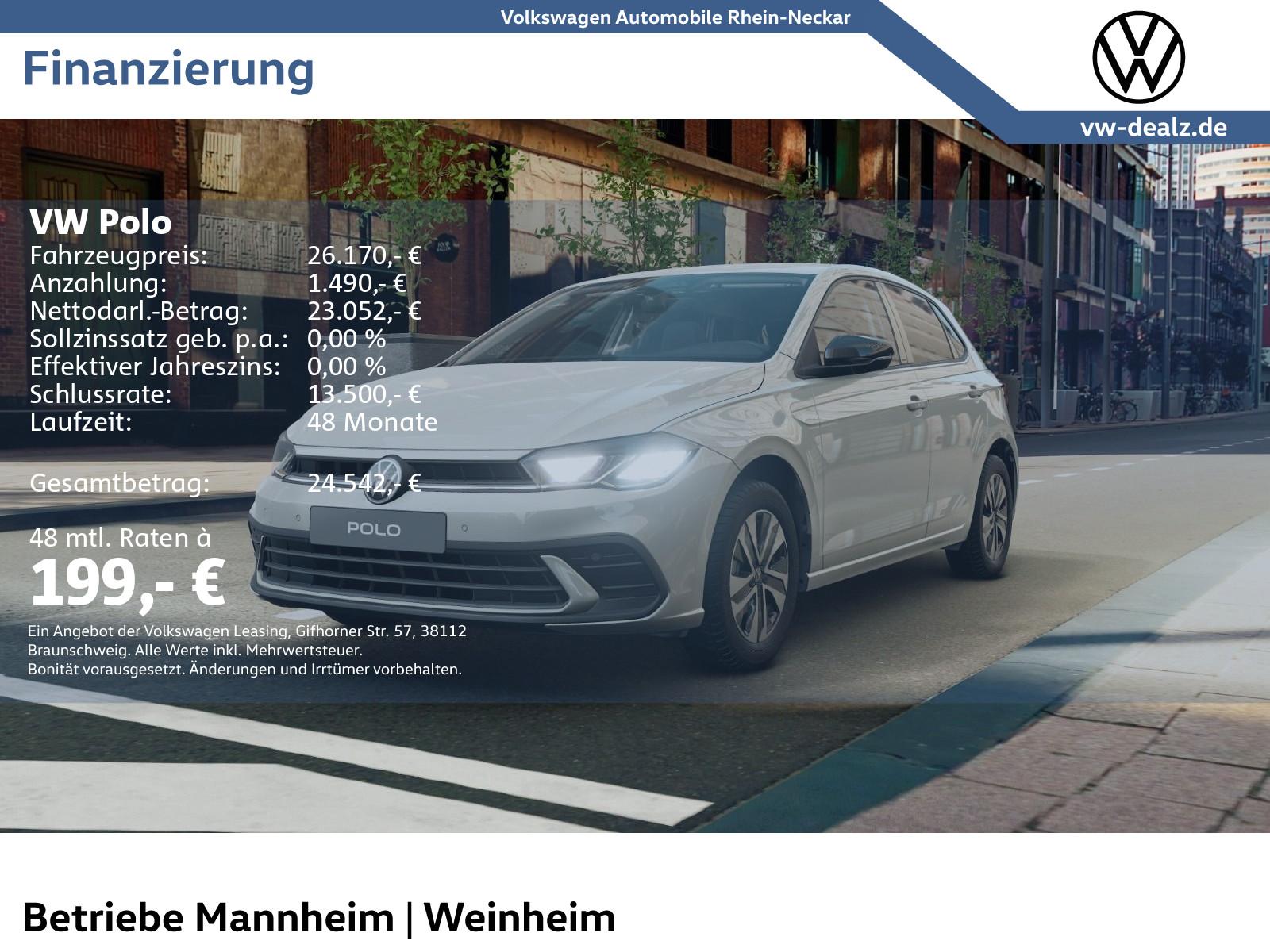 Volkswagen Polo Energy 1.0 KLIMA NAVI 0,00% Finanzierung