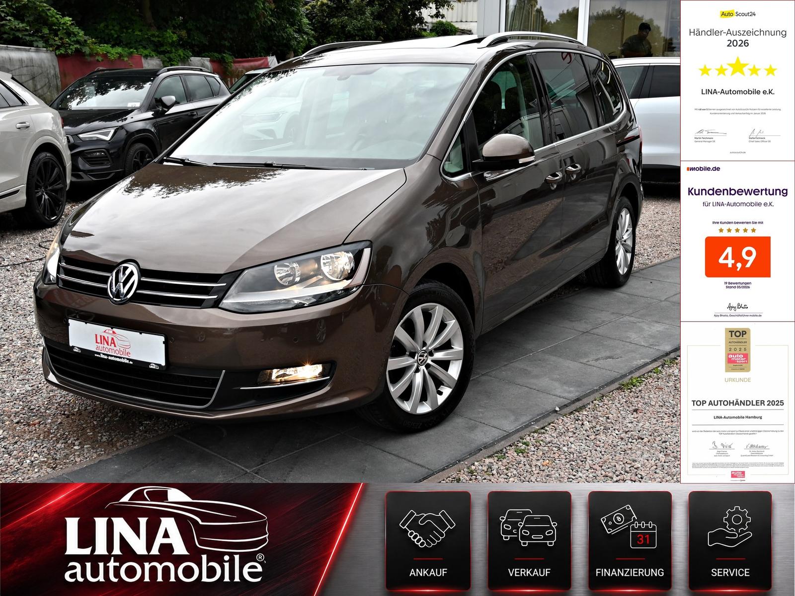Volkswagen Sharan 2.0 TSI Highline 6SITZ*PANO*Navi*AHK*