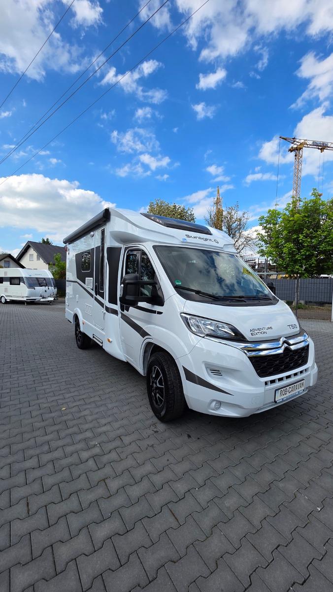 Sunlight T58 Adventure,1Hand,Solar,TV,SAT,ohne Hubbett