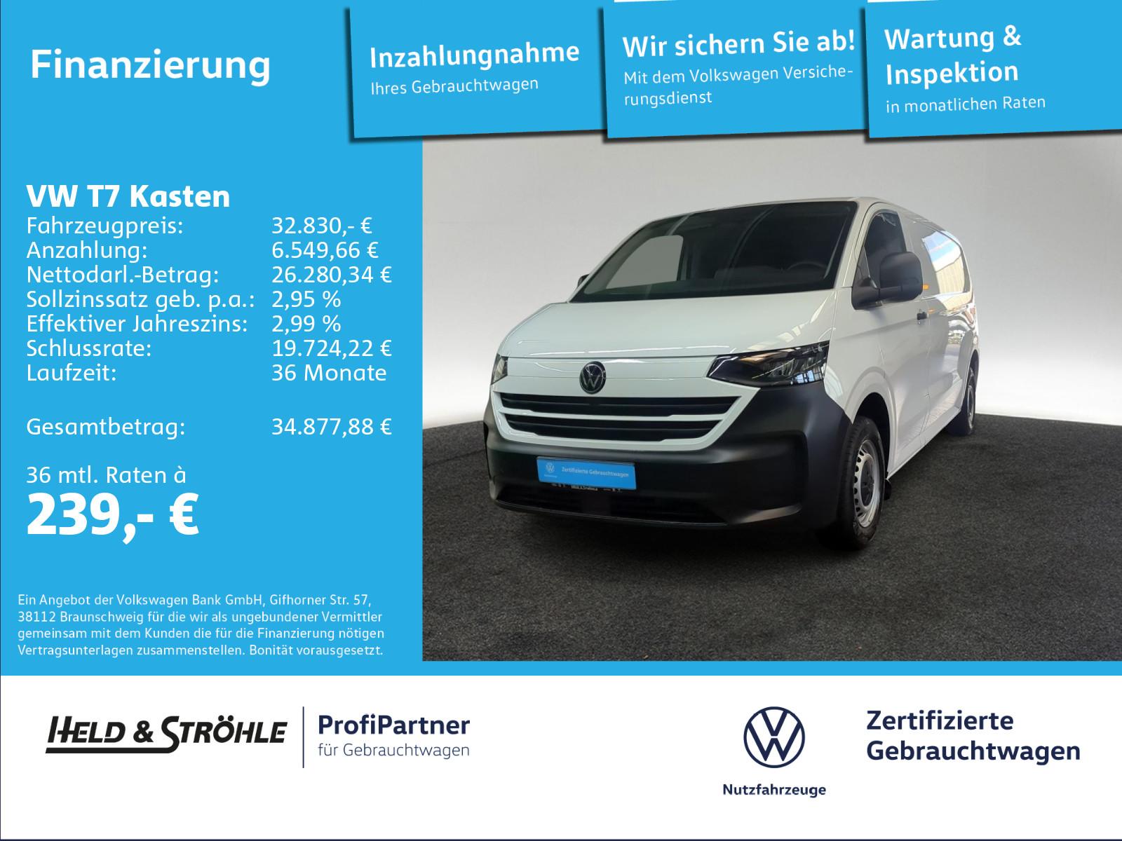 Volkswagen T7 Kasten LR 2.0 TDI AHK NAVI R-KAM NP:54.948.-