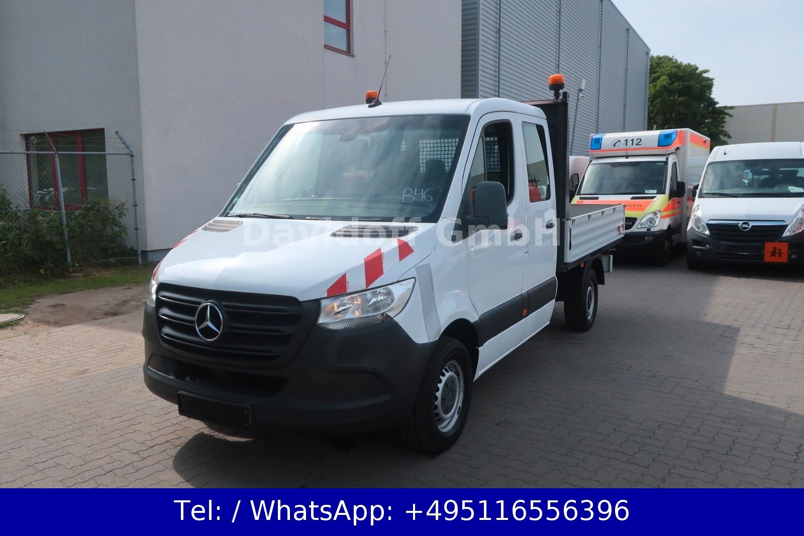 MERCEDES-BENZ Nr.B46 Sprinter Pritsche DoKa 314CDI / SHZ