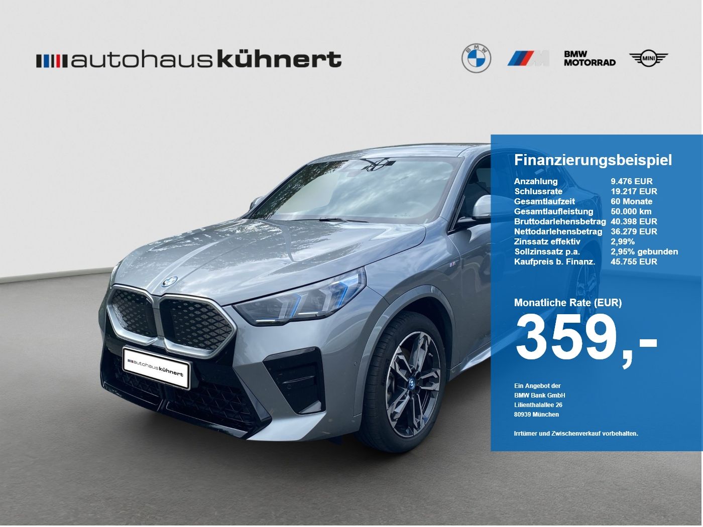 BMW iX2 xDrive30 M-Sport ACC SpurAss 360° AHK foto 1