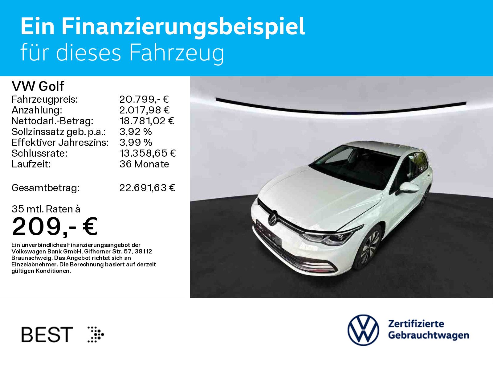 Volkswagen Golf VIII 1.5 eTSI DSG MOVE LED PDC SHZ NAVI KLI foto 2