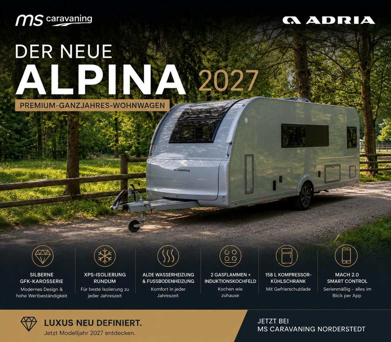 Adria Alpina 663 PT 2ER ATC 2300KG UMRISS TRANS 2027 