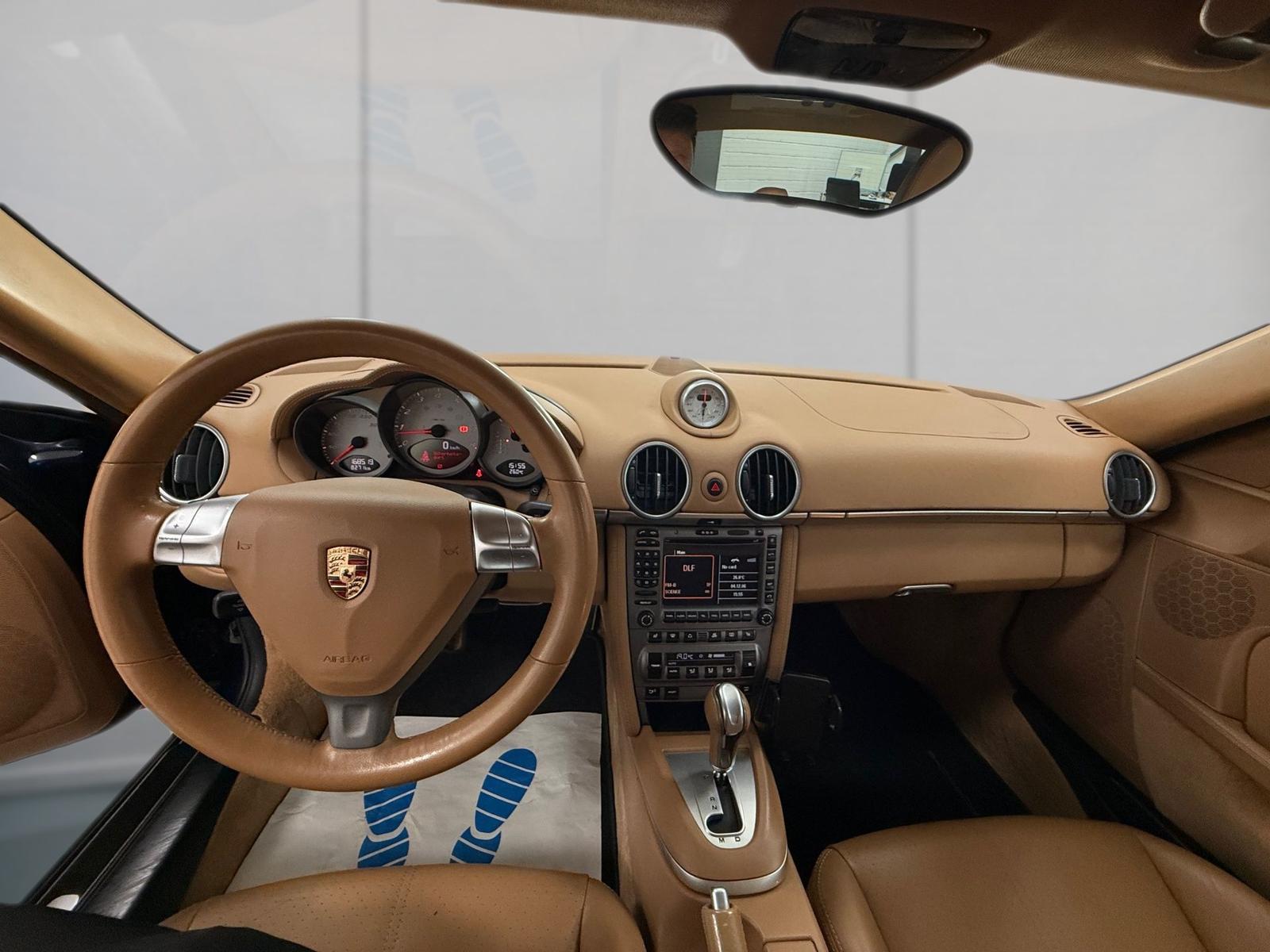 Porsche Cayman S 3.4 Tiptronic S | 295 ch | BVA | Sport Chrono Plus | Cuir beige | GPS | Xénon | Sièges chauffants