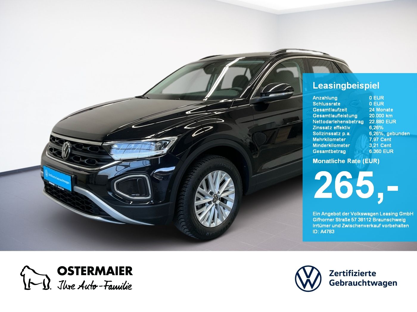 Volkswagen T-Roc 1.0TSI 110PS LED.PDC.NAVI.SHZG.APP-C