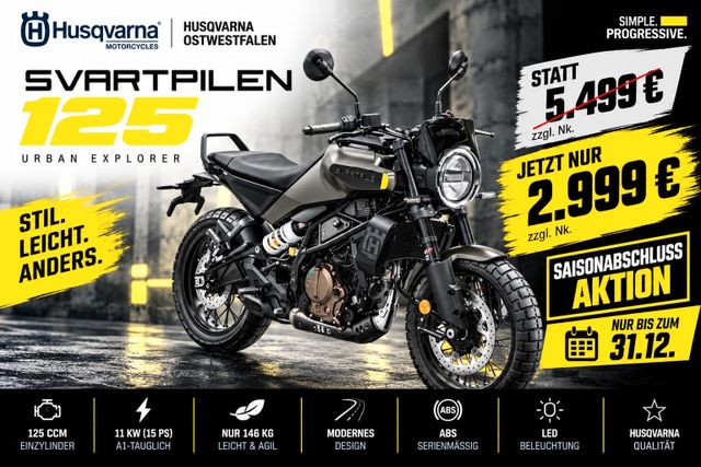 Husqvarna Svartpilen 125 *SAISONABSCHLUSSAKTION*