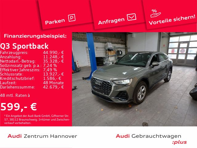 Audi Q3 Sportback 45 TFSIe Pano Kamera virtual Teille