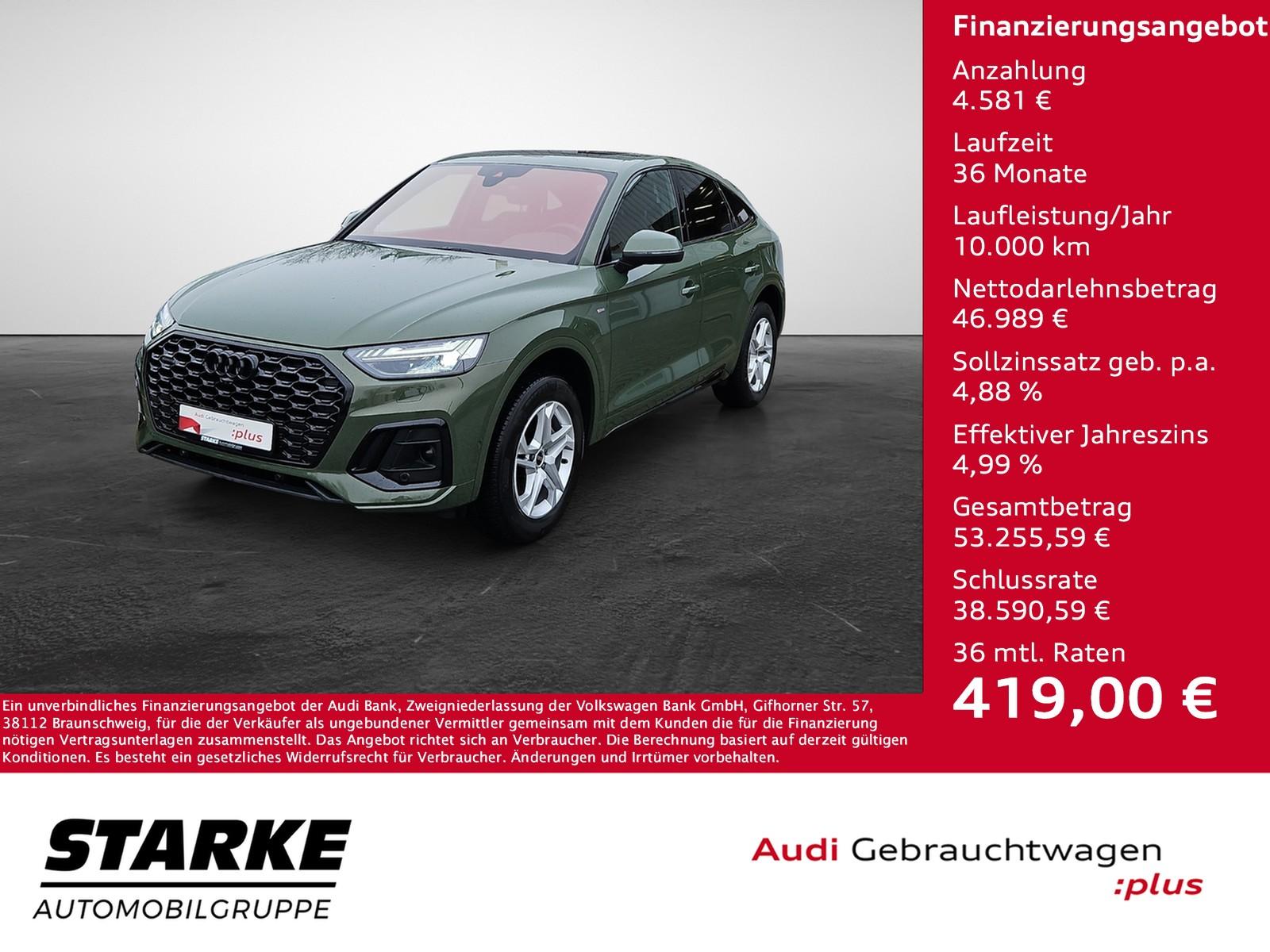 Audi Q5 Sportback 40 TDI quattro S line NaviPlus Matr