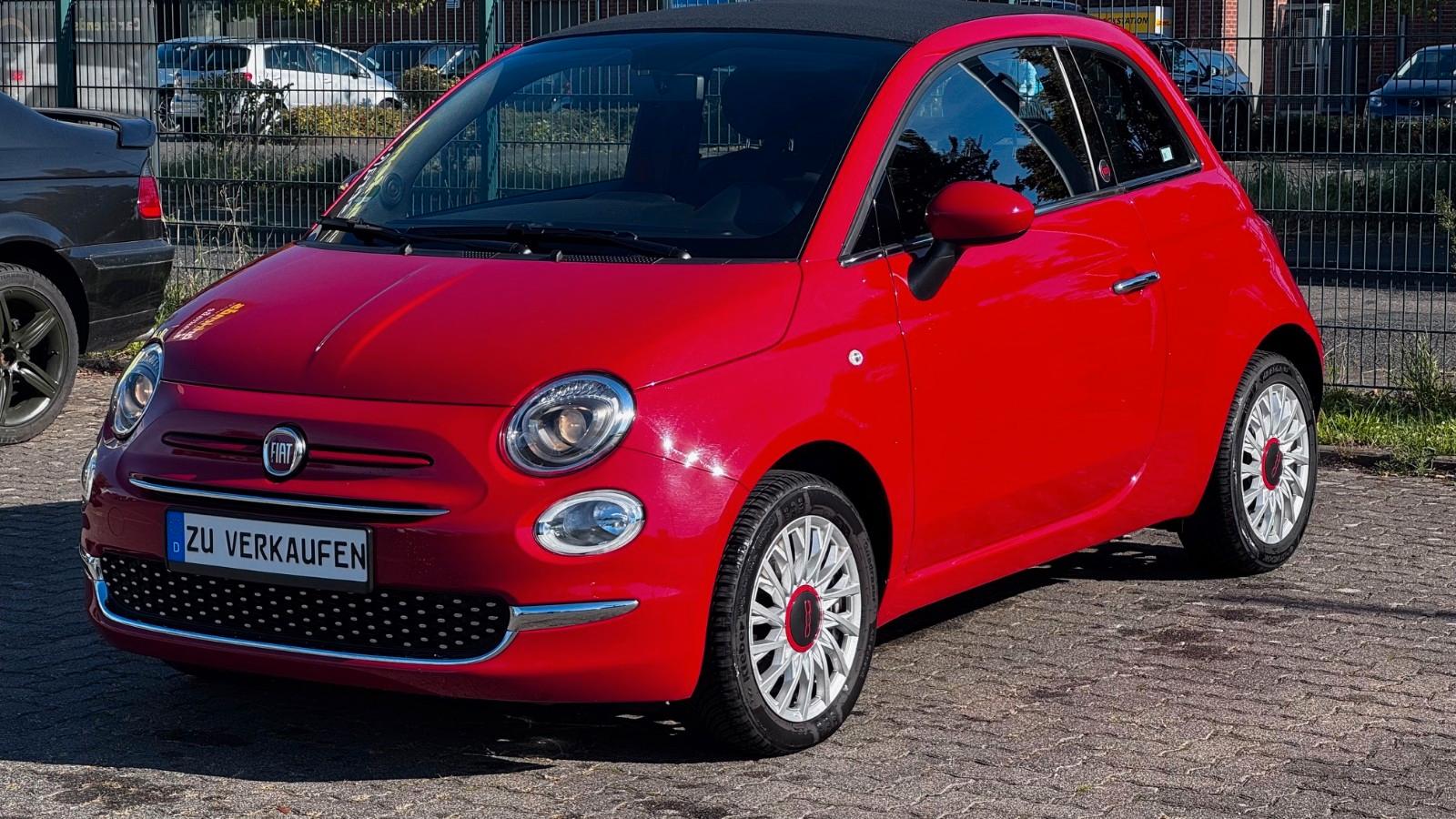 Fiat 500C Red CarPlay Klimaauto Tempomat Allwetter