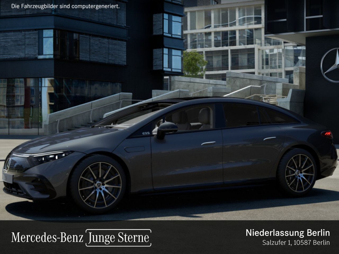 Mercedes-Benz EQS 580 4M AMG Night Pano AHK HAL Hyper Burmes foto 3