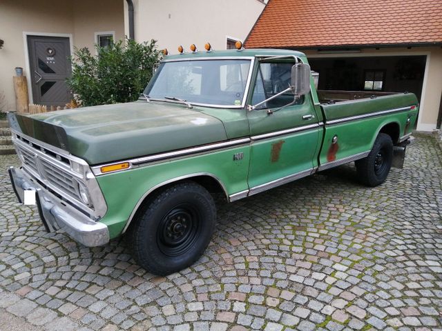 Ford 1973 Ford F350 Super Camper TÜV 8/26 Oldti...