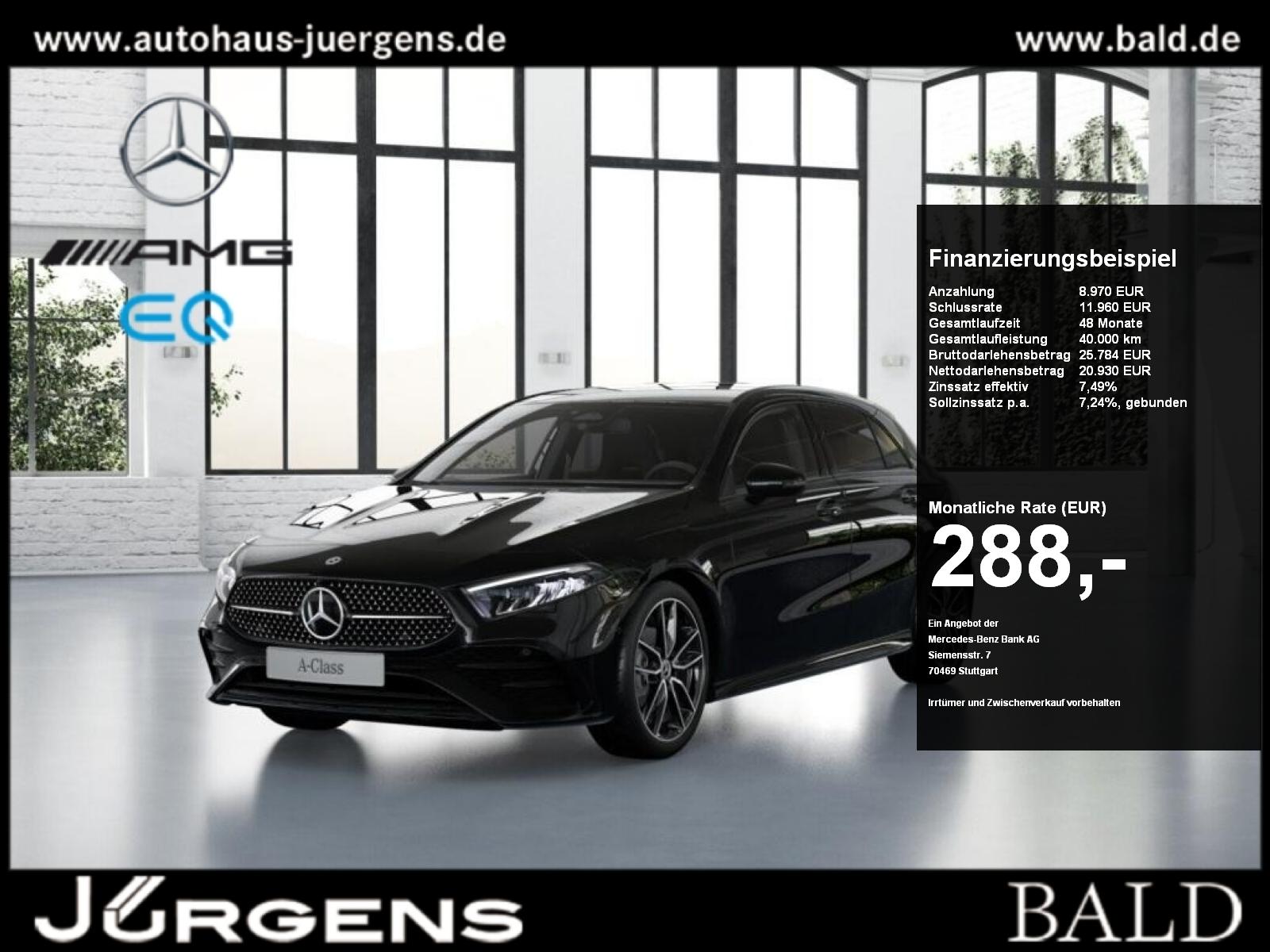 Mercedes-Benz A 180 Kompaktlimousine AMG-Sport+Night+Ambiente