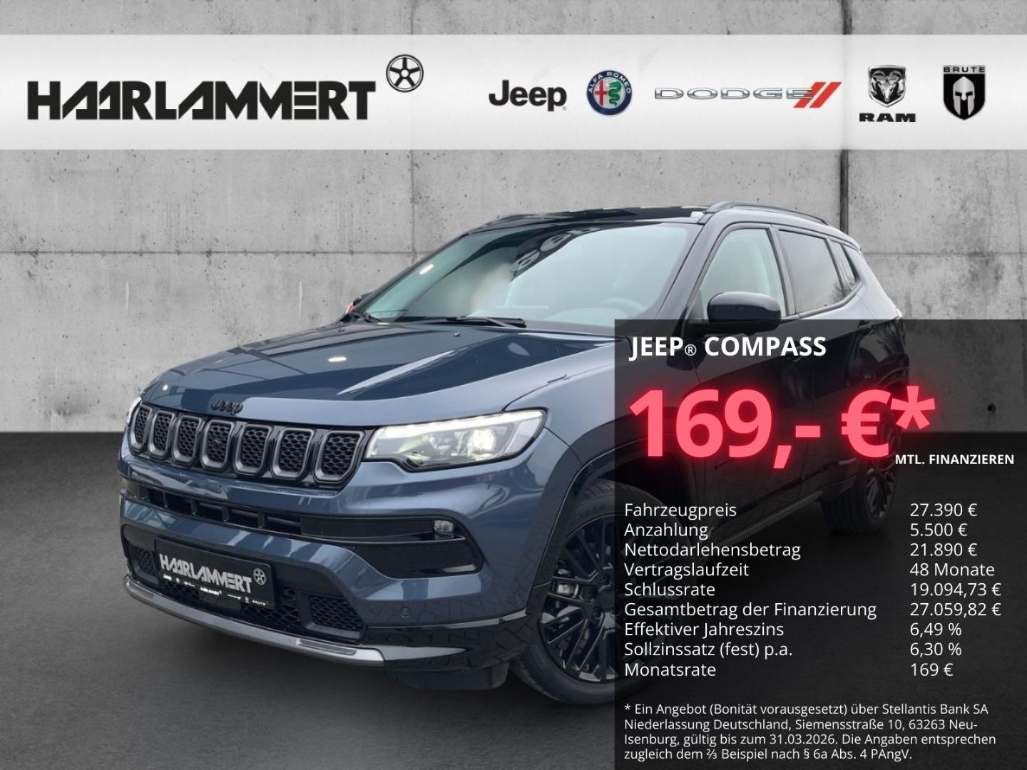 Jeep Compass S Mild-Hybrid FWD 1.5 PDC+KAMERA+SHZ+CAR