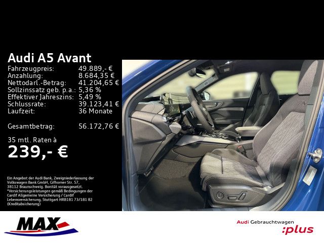 A5 Avant TDI Q S LINE EDITION ONE +MATRIX+RAUTE+
