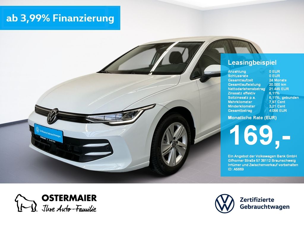 Volkswagen Golf VIII LIFE 1.5TSI 116PS ACC.5J-G.2xPDC.VIRTU