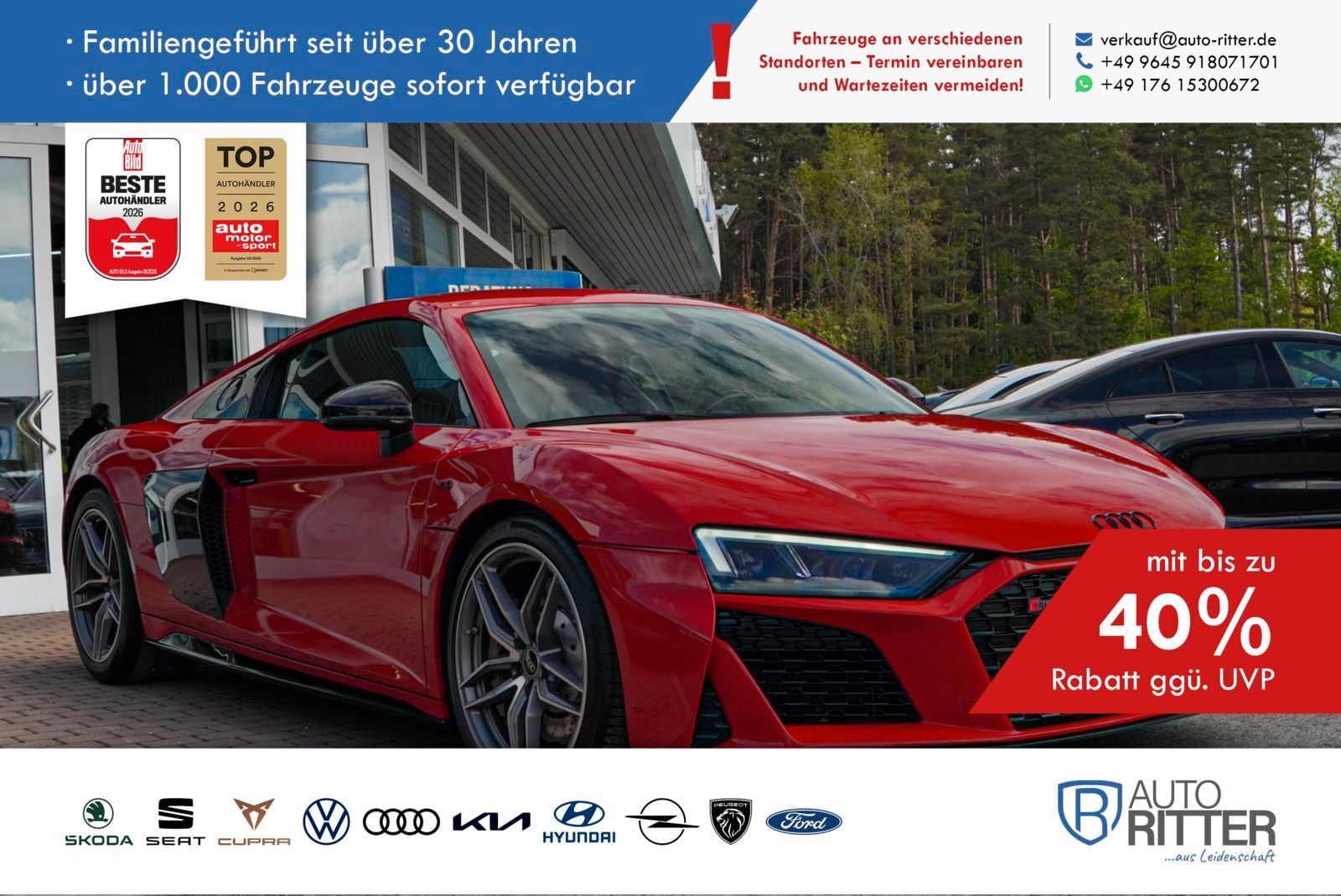 AUDI R8 V10 RWD Coupe performance Motor NEU bei !!!