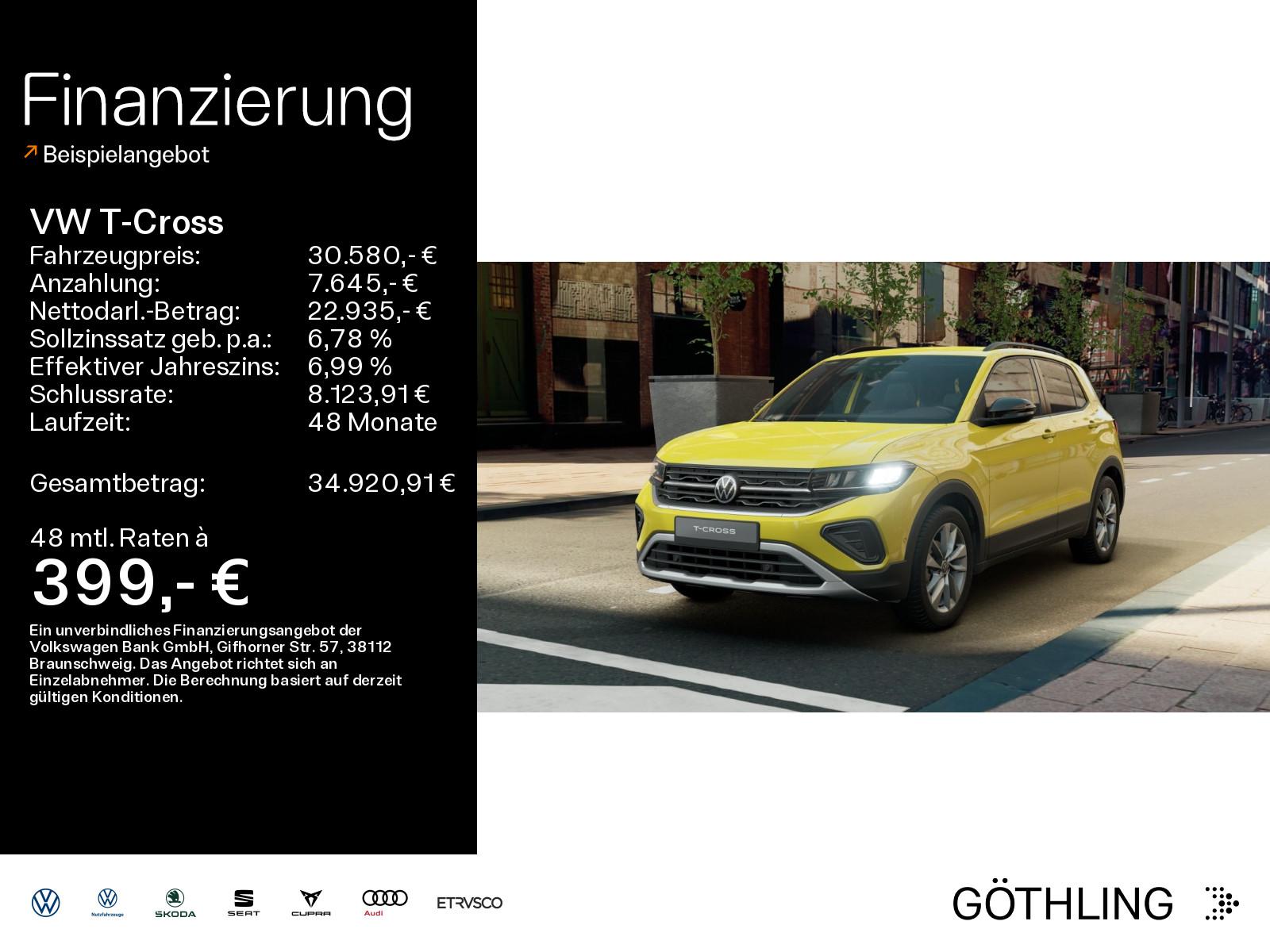 Volkswagen T-Cross Life 1.0 l TSI 85 kW (116 PS) 7- Gang-Do