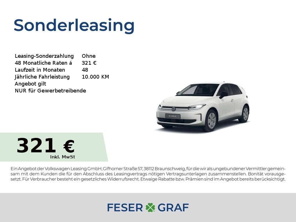 Volkswagen ID. Polo Life 211 PS 52 kWh 1-Gang-Automatik