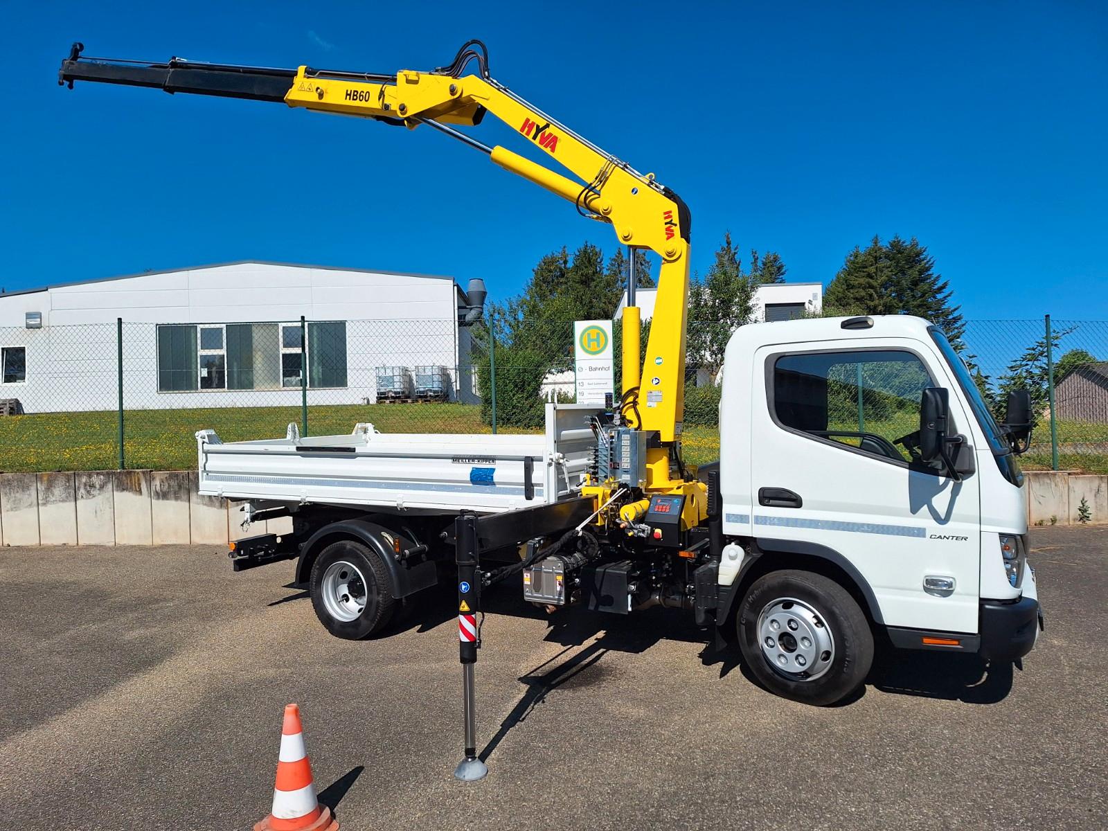 FUSO Canter 7C18 Meiller+Kran+Greifer/ neuwertig!!