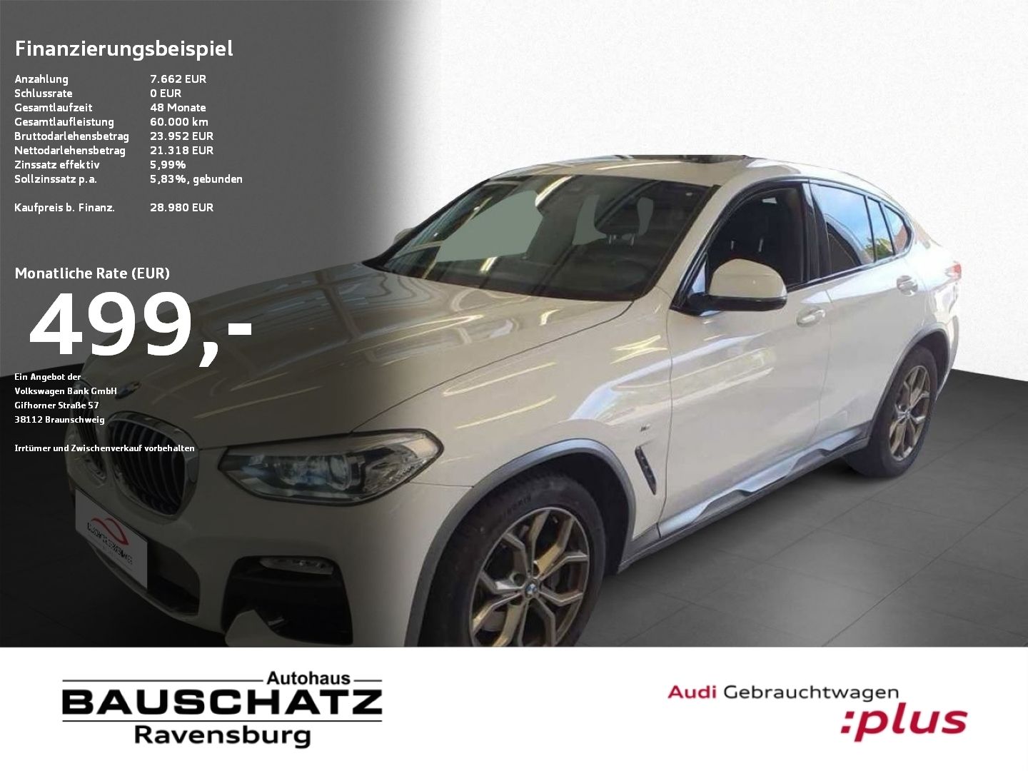 BMW X4 xDrive 25 d M Sport X Car on Sale *PANO*AHK*N
