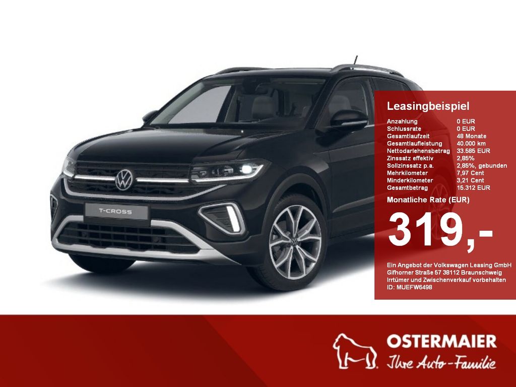 Volkswagen T-Cross Style 1.0TSI 116PS DSG 5J-GARANTIE,ACC,K