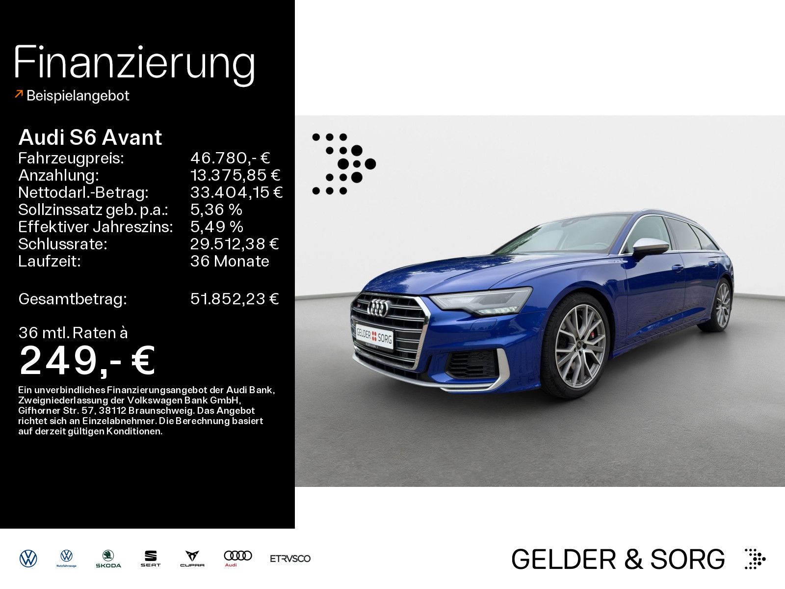 AUDI S6 Avant TDI *AHK*STAND*PANO*B&amp;O*20Z*VIRTUAL*