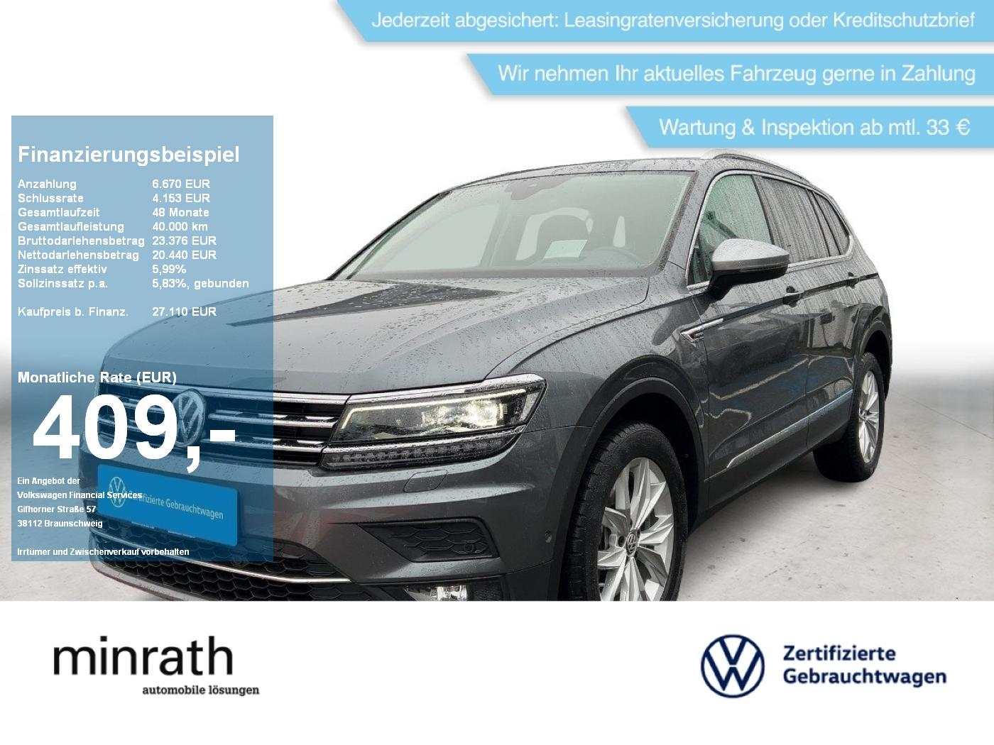 Volkswagen Tiguan Allspace Highline 4M 2.0 TSI DSG HUD+PANO