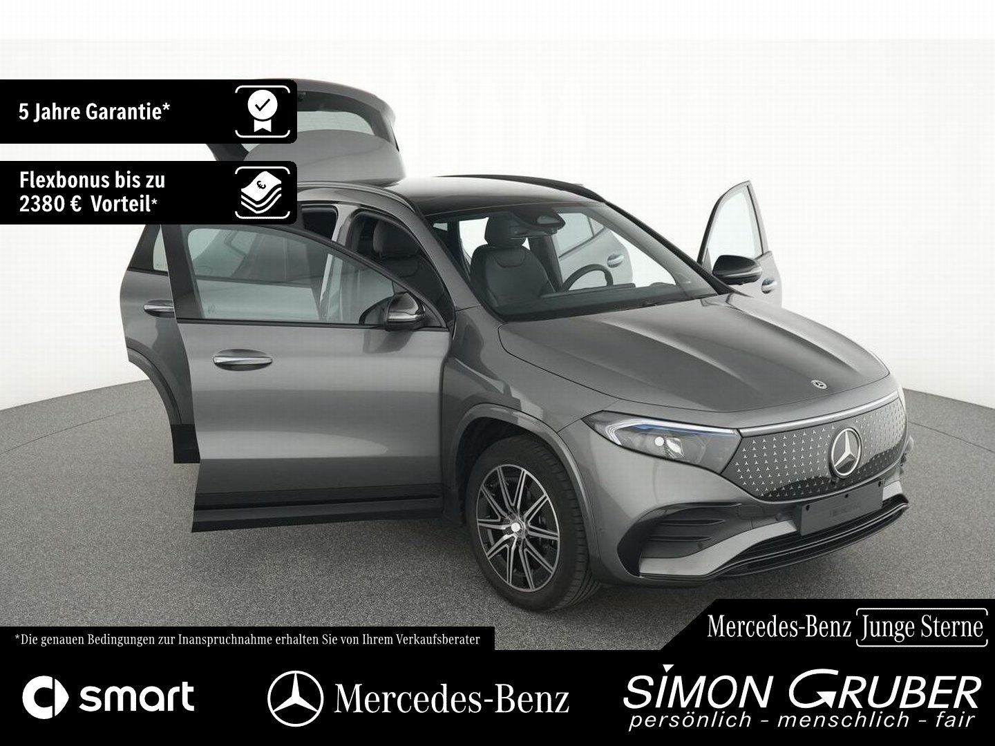 Fahrzeugabbildung Mercedes-Benz EQA 250+ AMG Night Pano Burm HUD Leder 360 AHK