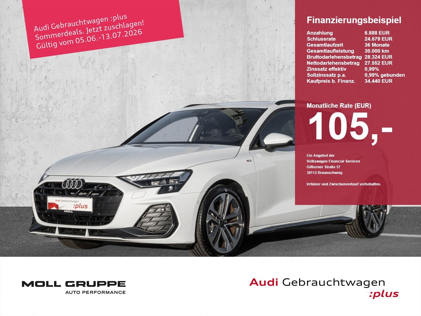 Audi A3 Sportback 30 TFSI S tronic S line (AHK*HeadUp