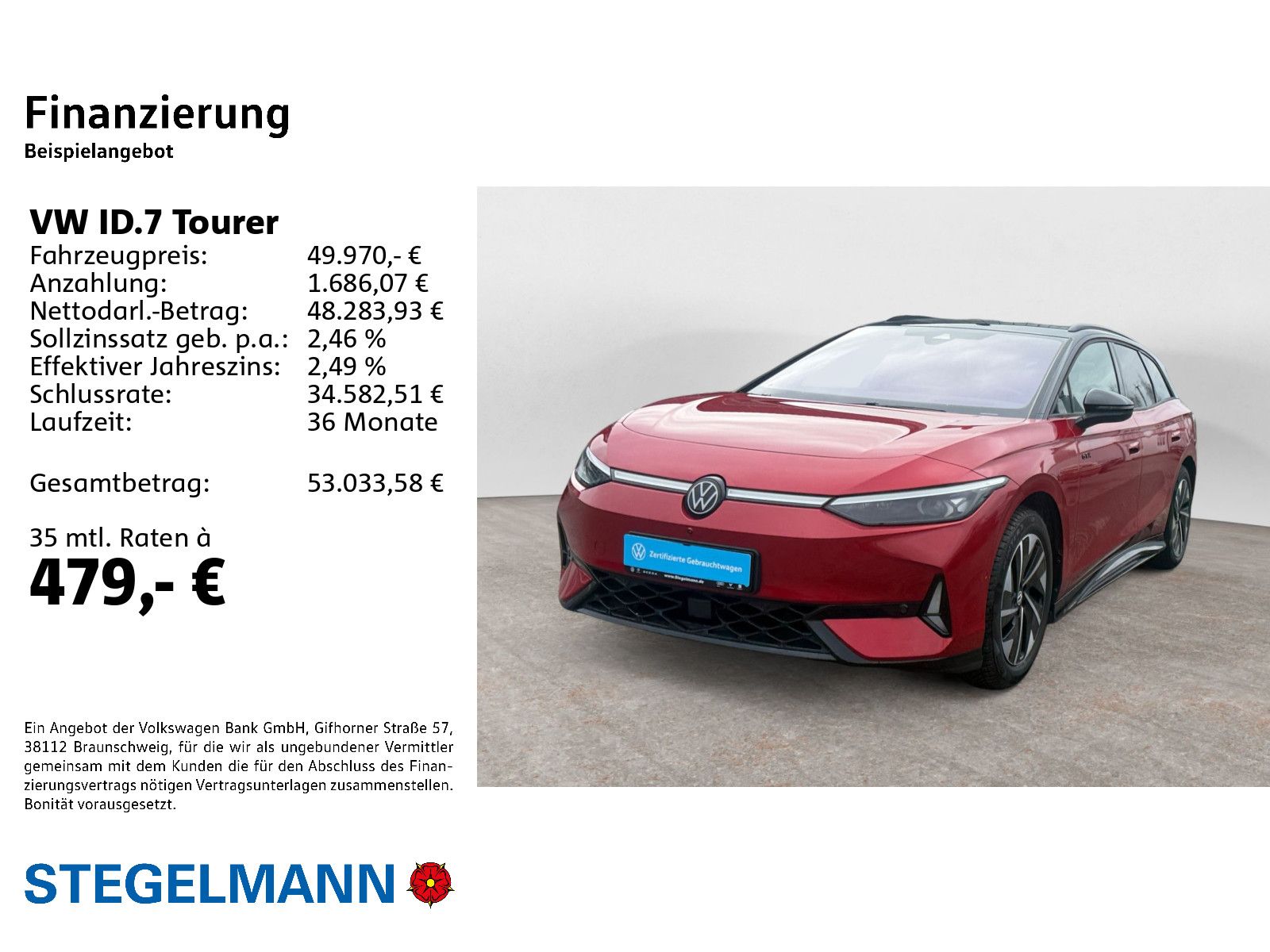 Volkswagen ID.7 Tourer 4M 250kW 86kWh GTX AHK Kamera 3J foto 2