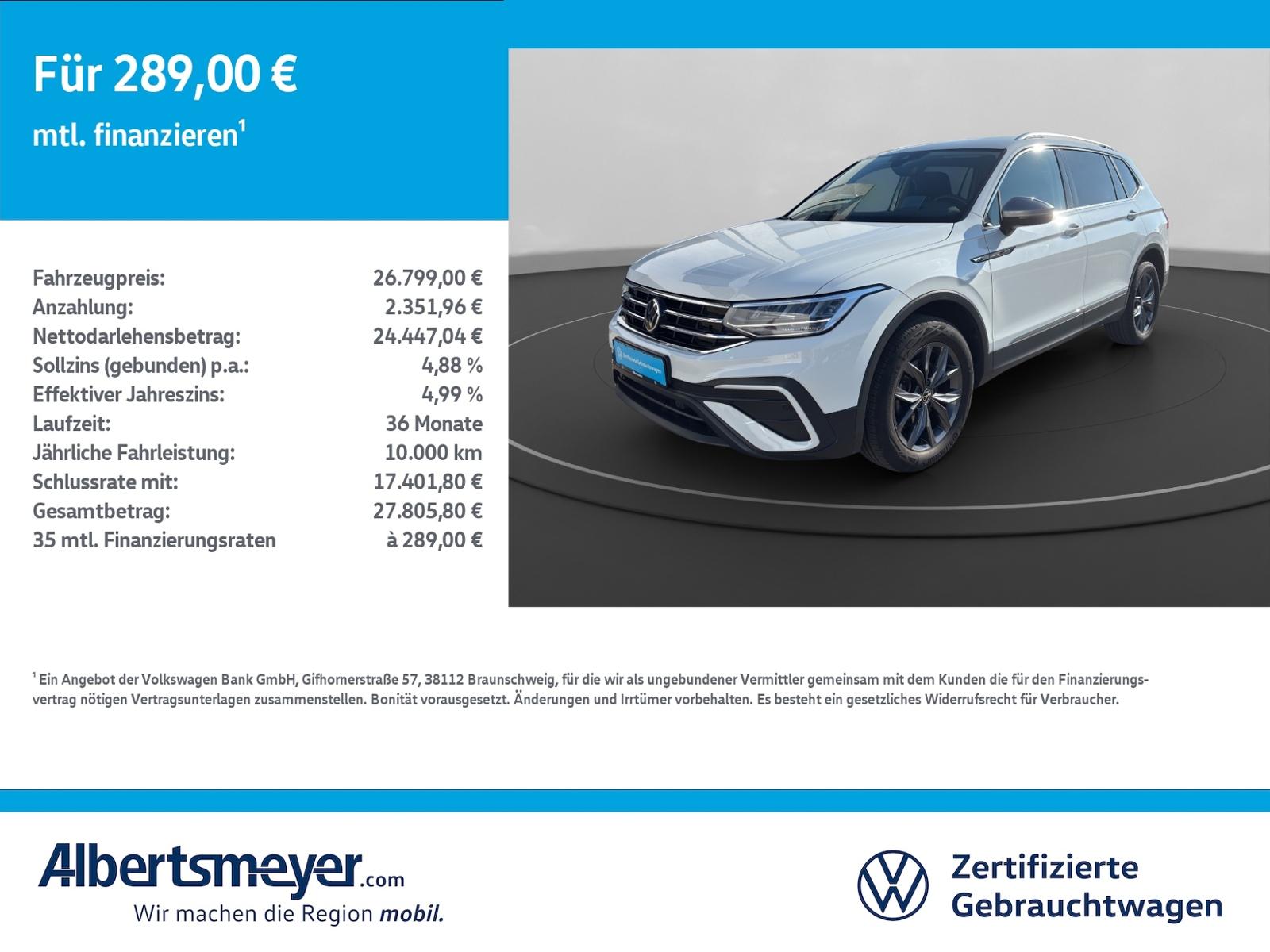 Volkswagen Tiguan Allspace 1.5 TSI Life +DSG+HARMAN+LED+