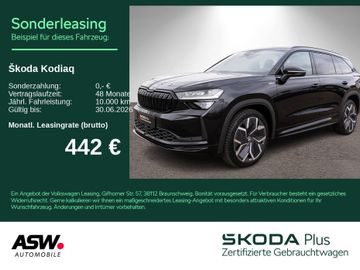 Skoda Leasingangebot: Skoda Kodiaq Sportline 4x4 2.0TDI DSG HUD PANO AHK 7-S