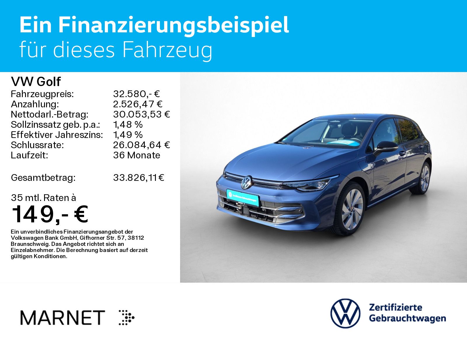 Volkswagen Golf VIII 1.5 TSI eHybrid Energy* Navi*IQ-Light* imagem 2