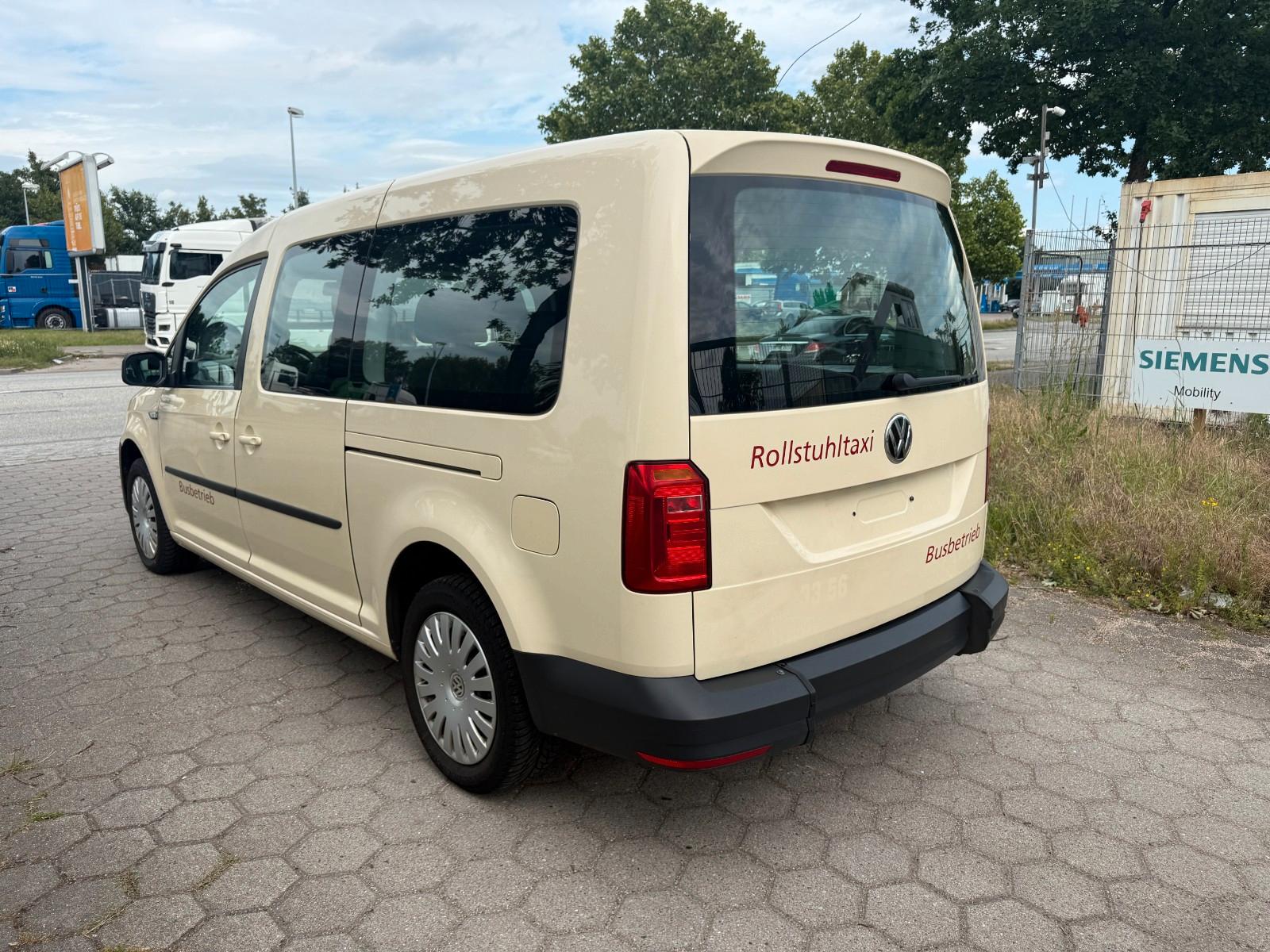 Volkswagen Caddy Maxi-7 Sitze-Rollstuhl-COC-TÜV-TOP
