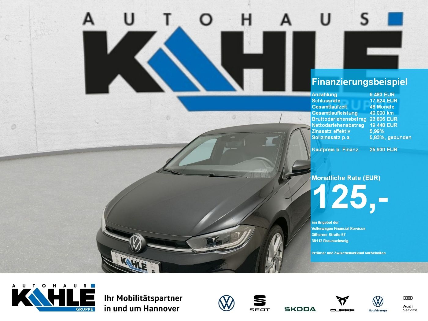 Volkswagen Polo EDITION 50 1.0 l TSI OPF 5-Gang Black ACC