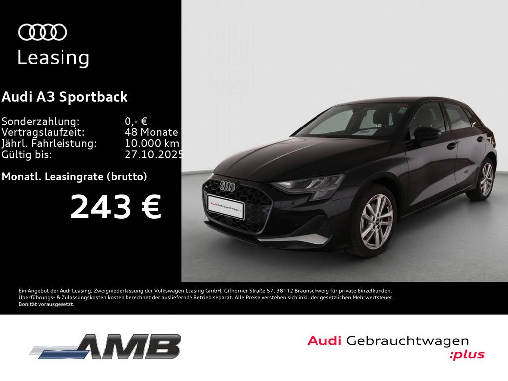Audi A3 Sportback Advanced 30 TFSI AHK/vC+/Nav+/1.30G