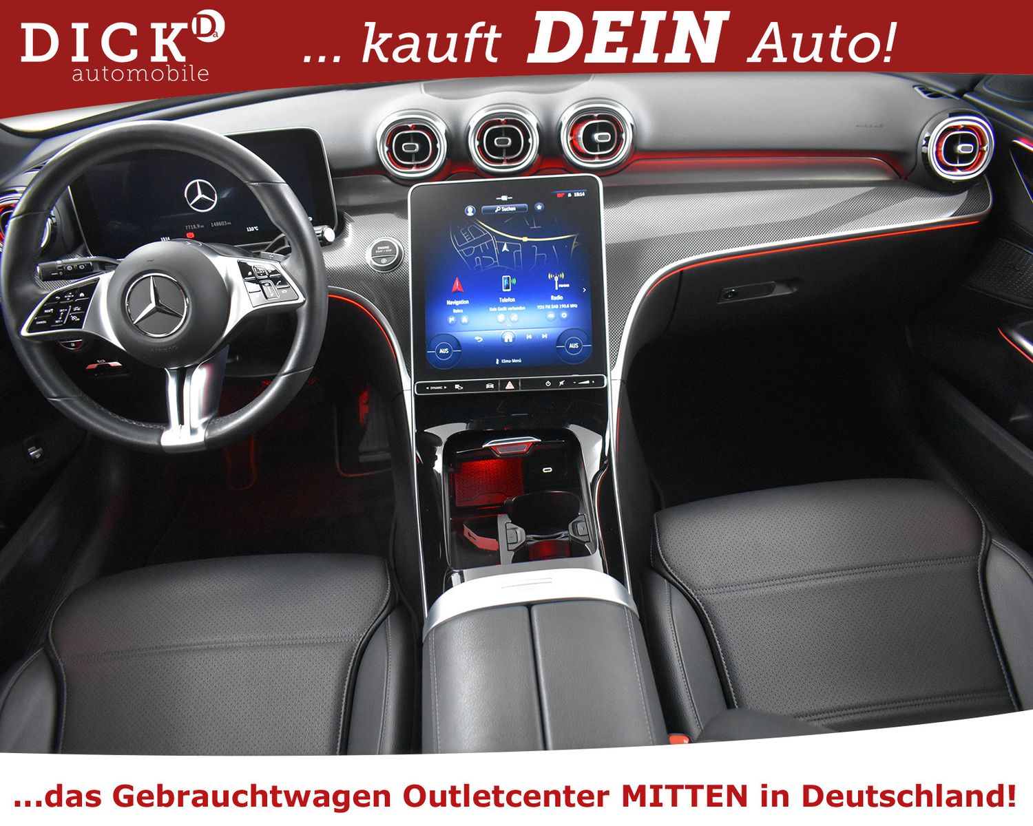 MERCEDES-BENZ C200d Avant NIGHT+WIDES+KAM+LEDER+ACC+DIGITAL+18 - Image 8