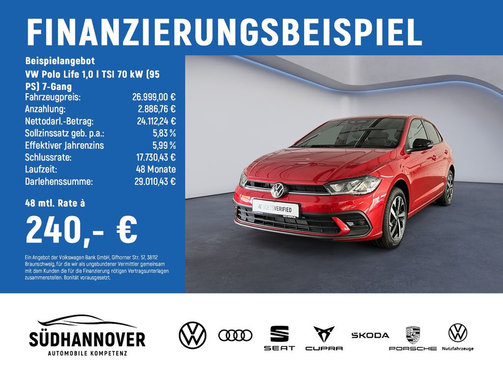 Polo Life 1,0 l TSI 70 kW (95 PS) 7-Gang