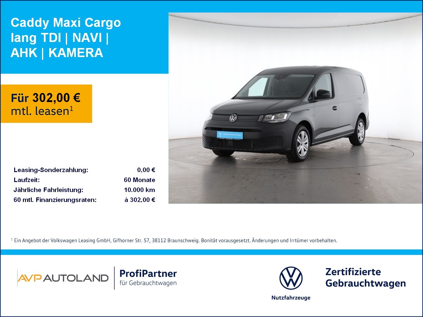 Volkswagen Caddy Maxi Cargo lang TDI | NAVI | AHK | KAMERA