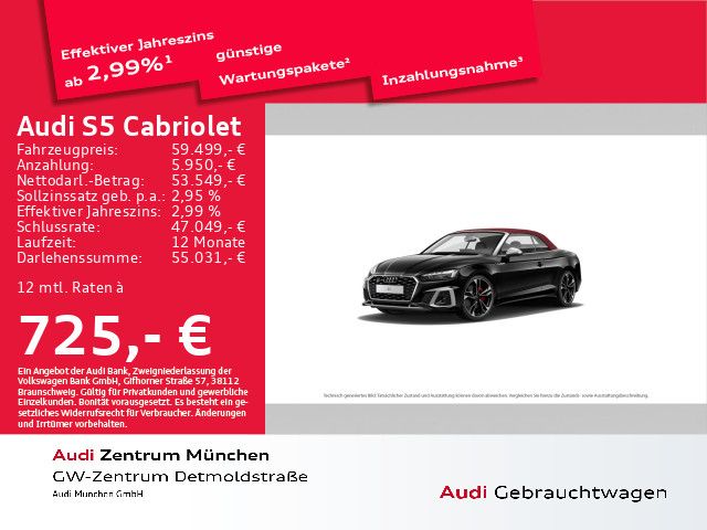 Audi S5 Cabriolet TFSI tiptr. ACC/B&O/Virtual+/Navi+