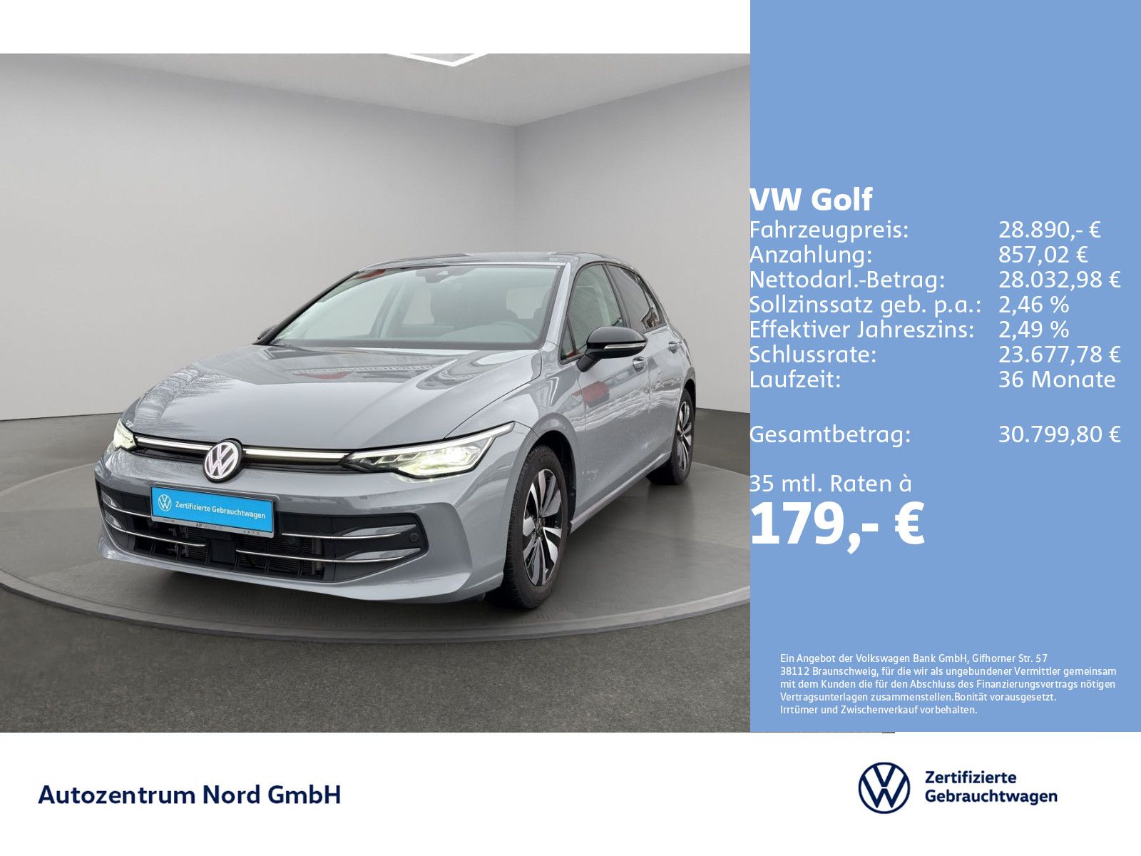 Volkswagen Golf VIII 1.5 eTSI DSG Goal AHK+IQ.LIGHT+KAMERA