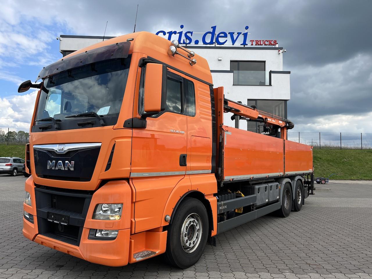 MAN TGX 26.480 6x2 Atlas 145.2 Kran Baustoff / AHK