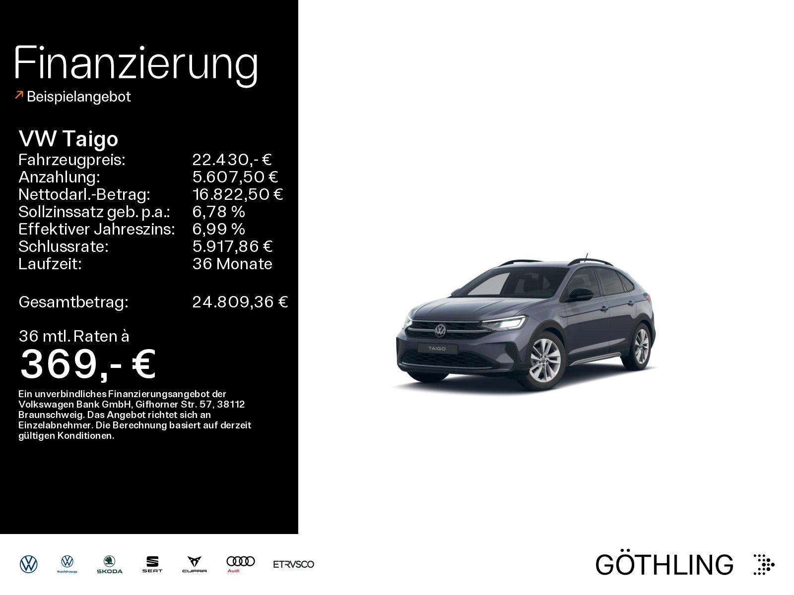 Volkswagen Taigo Life GOAL 1.0 TSI DSG*NAVI*SHZ*ACC*Assist*