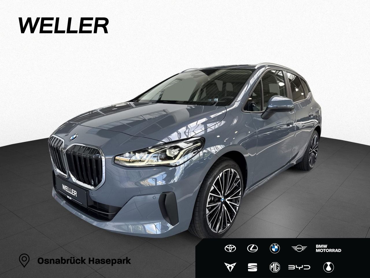 BMW 223d xDr AT AdLED,AHK,Pano,360,H/K,HUD,St+Go,19"