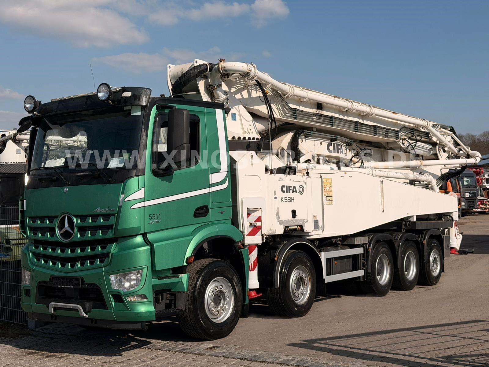 Mercedes-Benz AROCS 4751 CIFA  K53H-5Sections  180M3/H